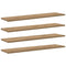 vidaXL Shelf with Shelf with Storage 4 pcs Brown Particle board