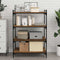 vidaXL Shelf with Shelf with Storage 4 pcs Brown Particle board