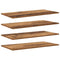 vidaXL Shelf with Shelf with Storage 4 pcs Brown Particle board