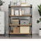 vidaXL Shelf with Shelf with Storage 4 pcs Brown Particle board