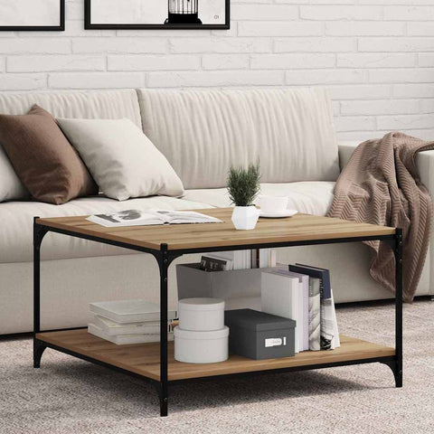 vidaXL Shelf with Shelf with Storage 4 pcs Brown Particle board