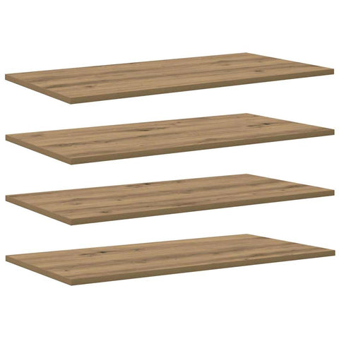 vidaXL Shelf with Shelf with Storage 4 pcs Brown Particle board