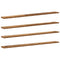 vidaXL Shelf with Shelf with Storage 4 pcs Brown Particle board