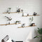 vidaXL Shelf with Shelf with Storage 4 pcs Brown Particle board