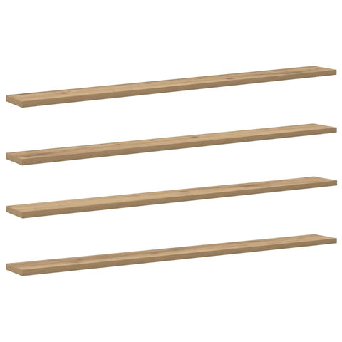 vidaXL Shelf with Shelf with Storage 4 pcs Brown Particle board