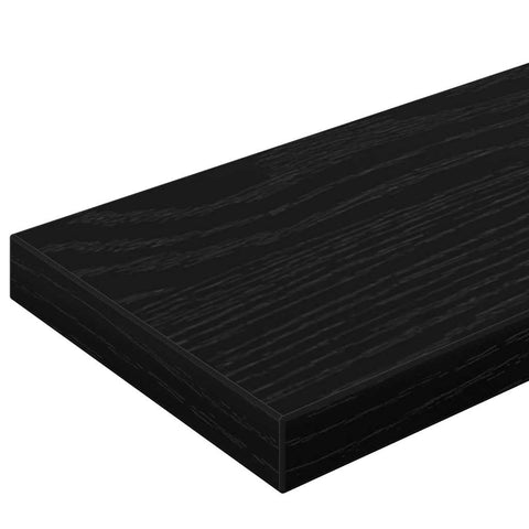vidaXL Shelf with Shelf with Storage 4 pcs Black Particle board