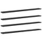vidaXL Shelf with Shelf with Storage 4 pcs Black Particle board