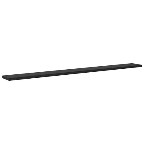 vidaXL Shelf with Shelf with Storage 4 pcs Black Particle board