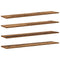 vidaXL Shelf with Shelf with Storage 4 pcs Brown Particle board