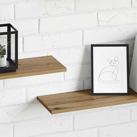 vidaXL Bookshelf Board 4 pcs Brown 100 x 20 x 1.5 cm Engineered Wood