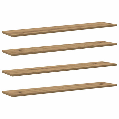 vidaXL Shelf with Shelf with Storage 4 pcs Brown Particle board