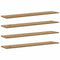 vidaXL Shelf with Shelf with Storage 4 pcs Brown Particle board
