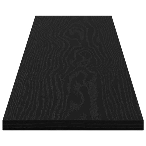 vidaXL Shelf with Shelf with Storage 4 pcs Black Particle board