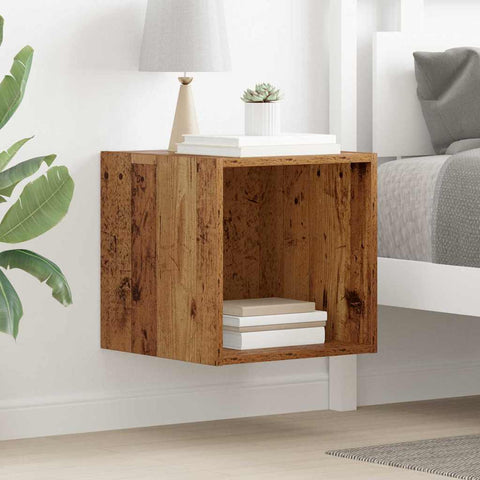 vidaXL Wall Cabinet Old wood 37 x 37 x 37 cm Engineered wood