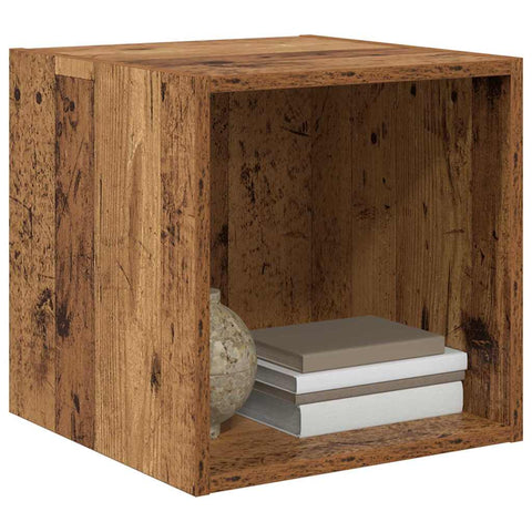 vidaXL Wall Cabinet Old wood 37 x 37 x 37 cm Engineered wood