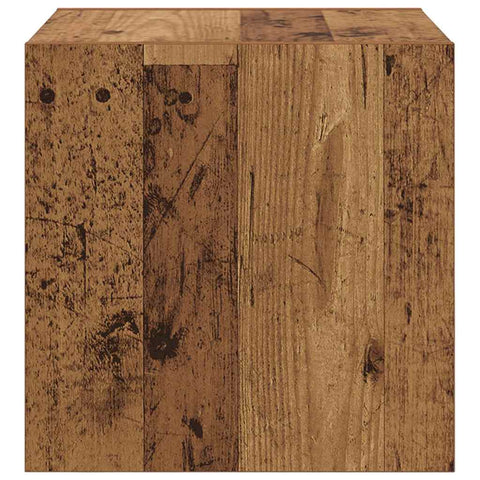 vidaXL Wall Cabinet Old wood 37 x 37 x 37 cm Engineered wood