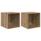 vidaXL Wall Cabinet 2 pcs Artisan oak 37 x 37 x 37 cm Engineered wood