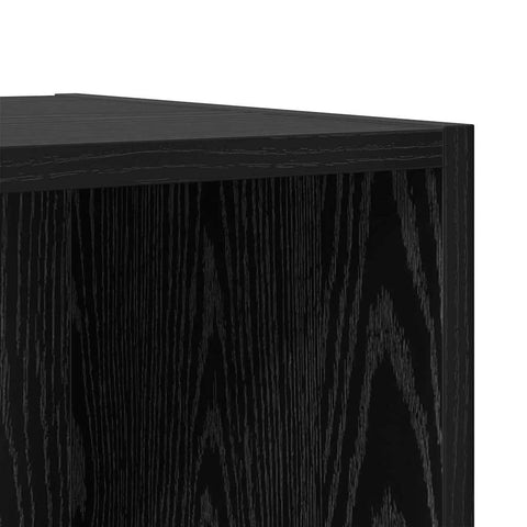 vidaXL Wall Cabinet Black oak 37 x 37 x 37 cm Engineered wood