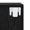 vidaXL Wall Cabinet Black oak 37 x 37 x 37 cm Engineered wood