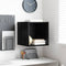 vidaXL Wall Cabinet Black oak 37 x 37 x 37 cm Engineered wood