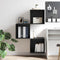 vidaXL Wall Cabinet Black oak 37 x 37 x 37 cm Engineered wood