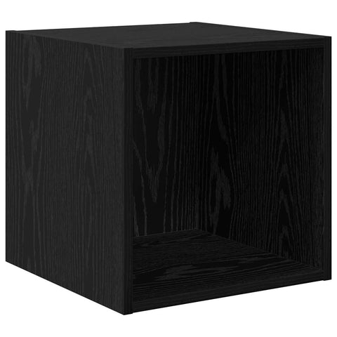 vidaXL Wall Cabinet Black oak 37 x 37 x 37 cm Engineered wood