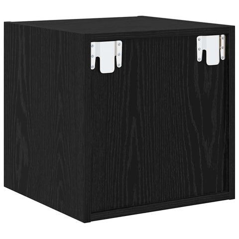 vidaXL Wall Cabinet Black oak 37 x 37 x 37 cm Engineered wood
