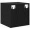 vidaXL Wall Cabinet Black oak 37 x 37 x 37 cm Engineered wood
