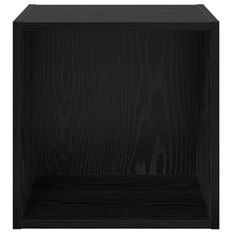vidaXL Wall Cabinet Black oak 37 x 37 x 37 cm Engineered wood