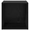 vidaXL Wall Cabinet Black oak 37 x 37 x 37 cm Engineered wood