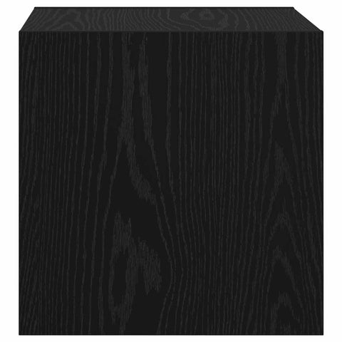 vidaXL Wall Cabinet Black oak 37 x 37 x 37 cm Engineered wood