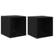 vidaXL Wall Cabinet 2 pcs Black Oak 37 x 37 x 37 cm Engineered wood