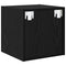 vidaXL Wall Cabinet 2 pcs Black Oak 37 x 37 x 37 cm Engineered wood