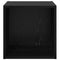 vidaXL Wall Cabinet 2 pcs Black Oak 37 x 37 x 37 cm Engineered wood
