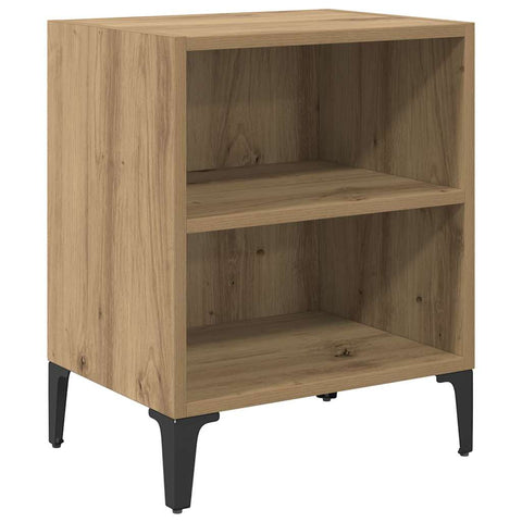 vidaXL Bedside Cabinet Artisan oak 40 x 30 x 50 cm Engineered wood