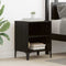 vidaXL Bedside Cabinet 2 pcs Black oak 40 x 30 x 50 cm Engineered wood