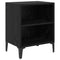 vidaXL Bedside Cabinet 2 pcs Black oak 40 x 30 x 50 cm Engineered wood