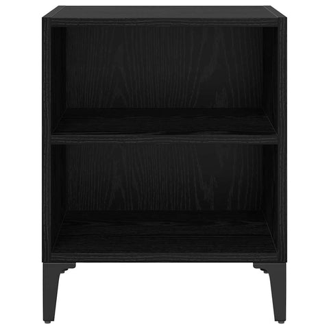 vidaXL Bedside Cabinet 2 pcs Black oak 40 x 30 x 50 cm Engineered wood