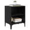 vidaXL Bedside Cabinet 2 pcs Black oak 40 x 30 x 50 cm Engineered wood