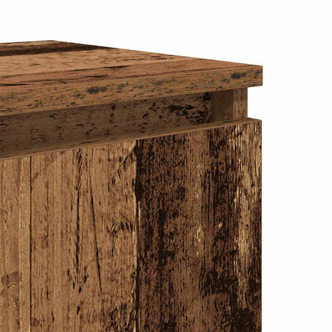 vidaXL Bedside Cabinet Old wood 40 x 30 x 50 cm Engineered wood