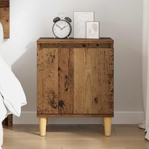 vidaXL Bedside Cabinet Old wood 40 x 30 x 50 cm Engineered wood