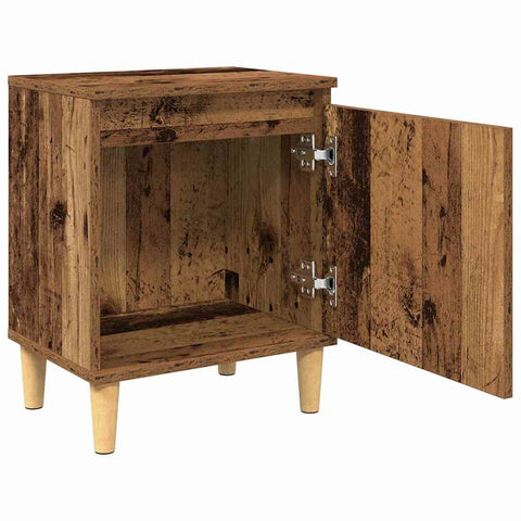 vidaXL Bedside Cabinet Old wood 40 x 30 x 50 cm Engineered wood