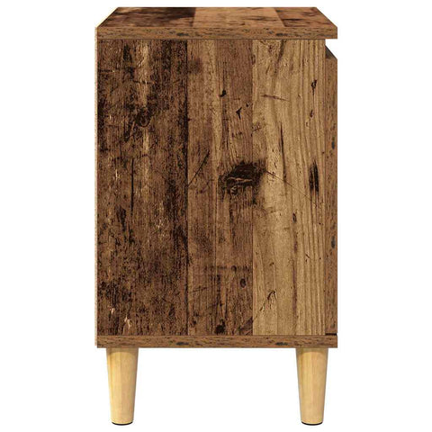 vidaXL Bedside Cabinet Old wood 40 x 30 x 50 cm Engineered wood
