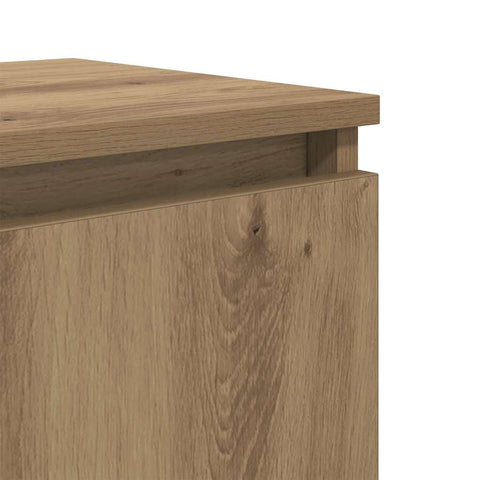 vidaXL Bedside Cabinet Artisan oak 40 x 30 x 50 cm Engineered wood