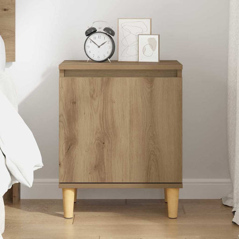 vidaXL Bedside Cabinet Artisan oak 40 x 30 x 50 cm Engineered wood