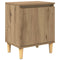 vidaXL Bedside Cabinet Artisan oak 40 x 30 x 50 cm Engineered wood