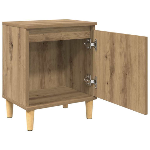 vidaXL Bedside Cabinet Artisan oak 40 x 30 x 50 cm Engineered wood