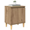 vidaXL Bedside Cabinet Artisan oak 40 x 30 x 50 cm Engineered wood