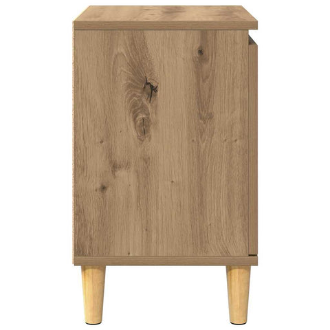 vidaXL Bedside Cabinet Artisan oak 40 x 30 x 50 cm Engineered wood