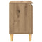 vidaXL Bedside Cabinet Artisan oak 40 x 30 x 50 cm Engineered wood